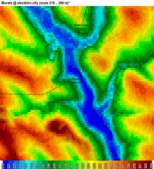 Murafa elevation map