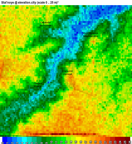 Stal’noye elevation map