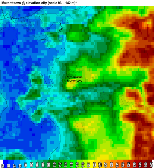 Muromtsevo elevation map