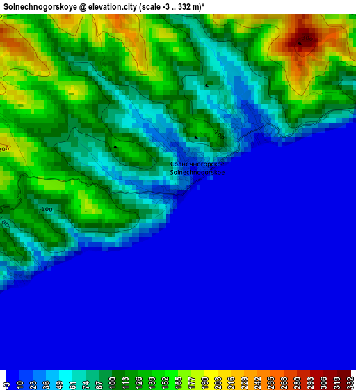 Solnechnogorskoye elevation map