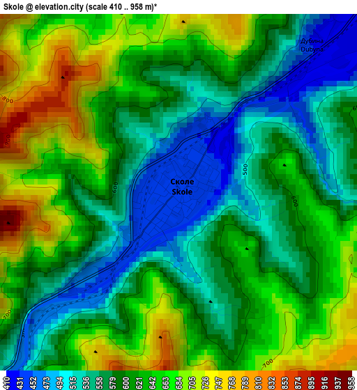 Skole elevation map