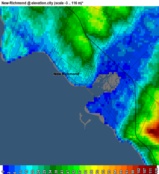 New-Richmond elevation map