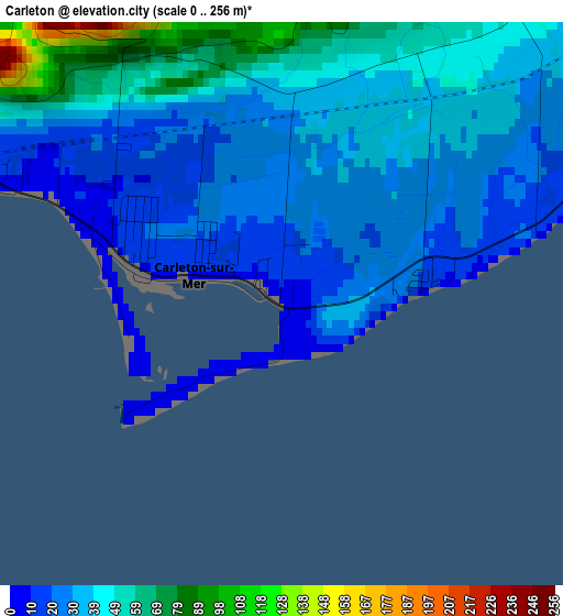 Carleton elevation map