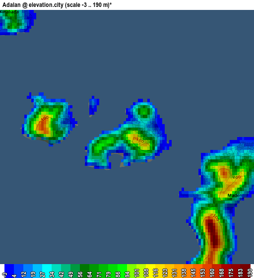 Adalan elevation map