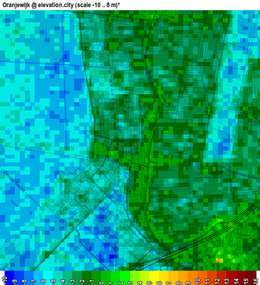 Oranjewijk elevation map