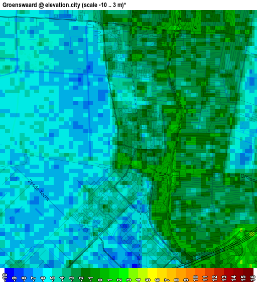 Groenswaard elevation map