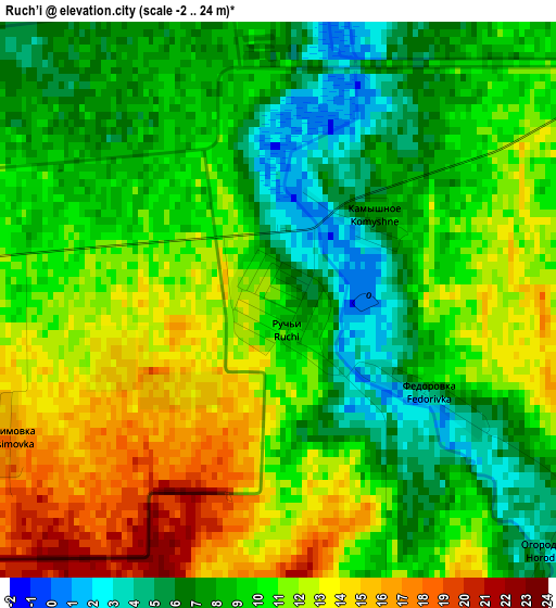 Ruch’i elevation map