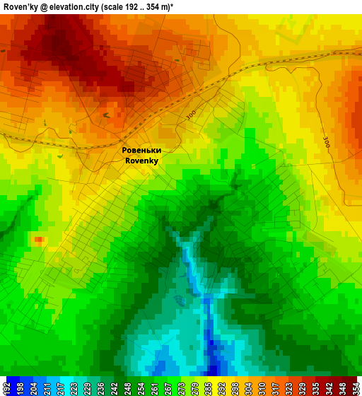 Roven’ky elevation map