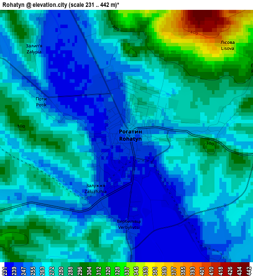 Rohatyn elevation map