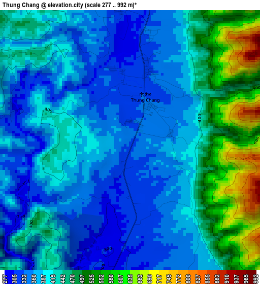 Thung Chang elevation map