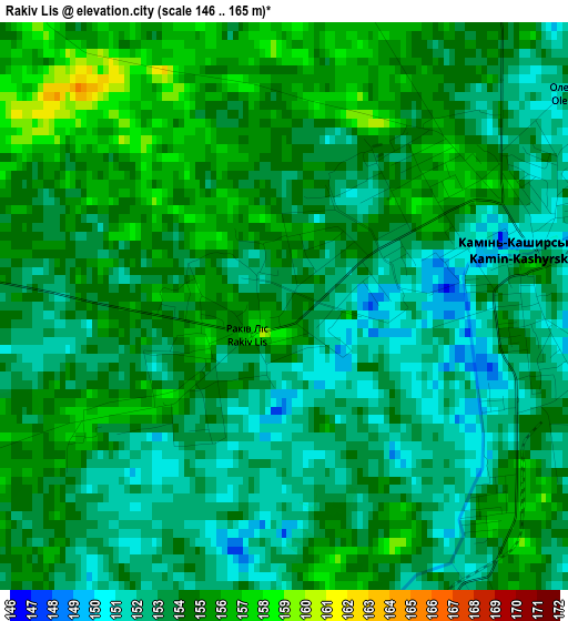 Rakiv Lis elevation map