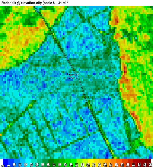 Radens’k elevation map