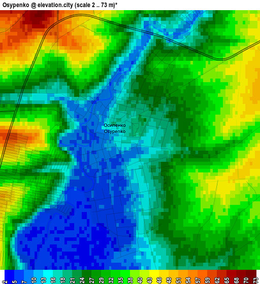 Osypenko elevation map