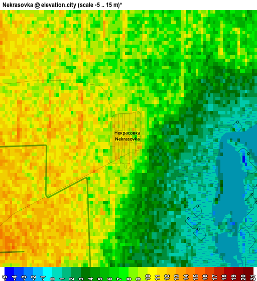 Nekrasovka elevation map