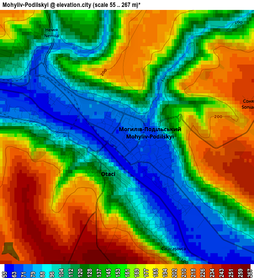 Mohyliv-Podilskyi elevation map