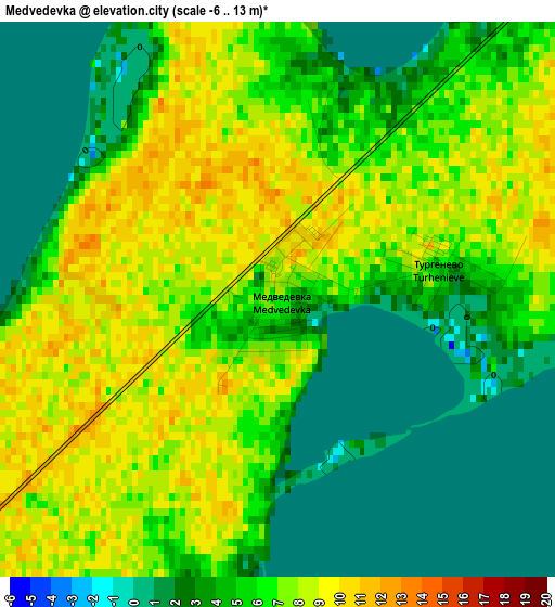 Medvedevka elevation map