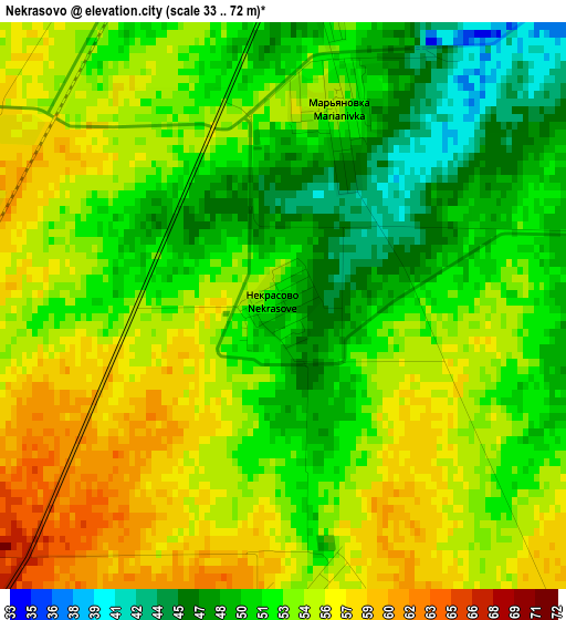 Nekrasovo elevation map