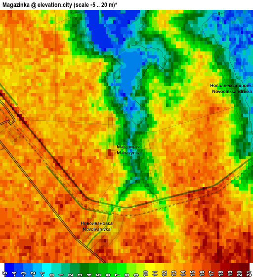 Magazinka elevation map