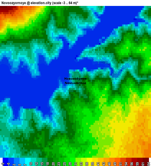 Novoozyornoye elevation map