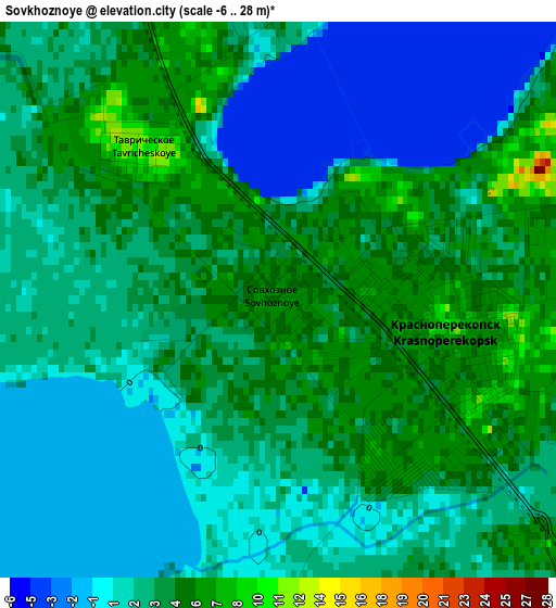 Sovkhoznoye elevation map