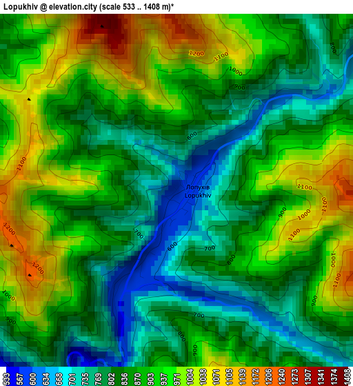 Lopukhiv elevation map