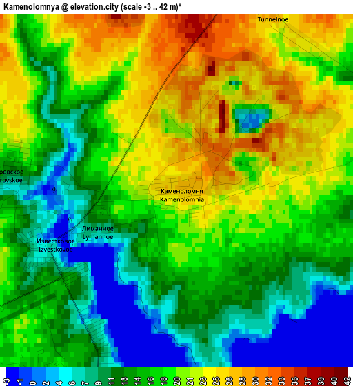 Kamenolomnya elevation map