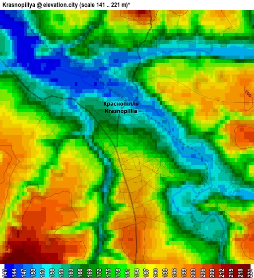 Krasnopillya elevation map