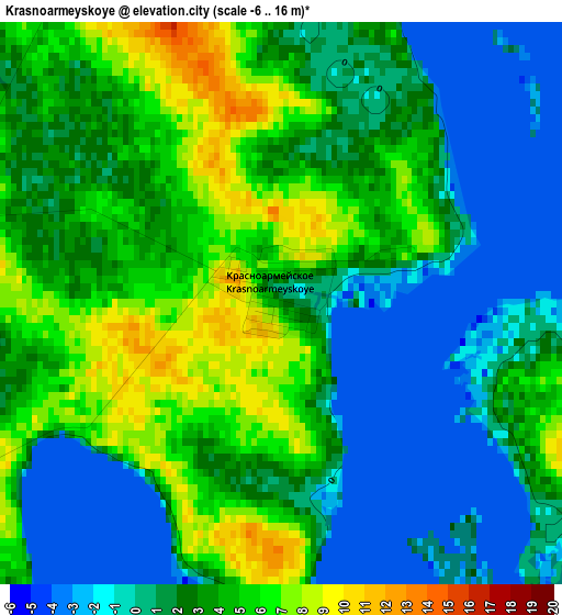 Krasnoarmeyskoye elevation map