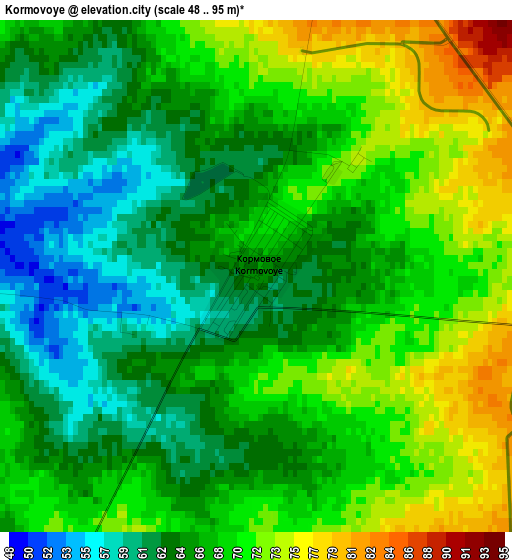 Kormovoye elevation map