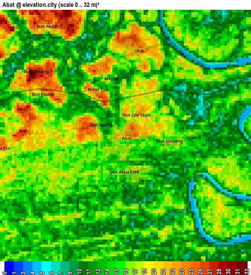 Abat elevation map