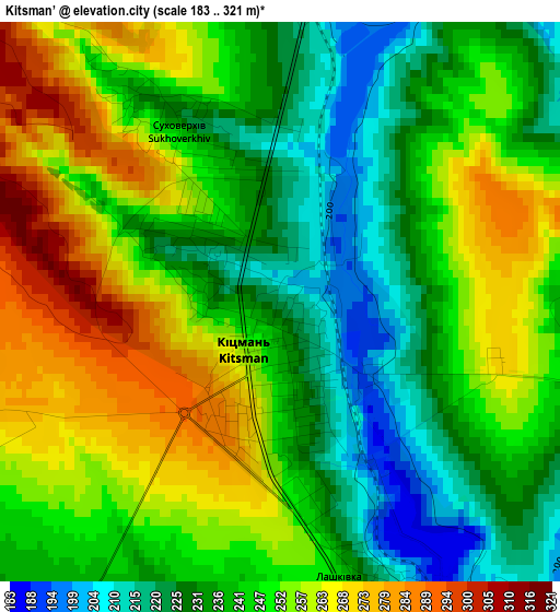 Kitsman’ elevation map