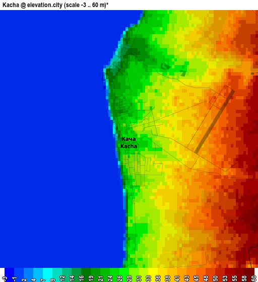 Kacha elevation map