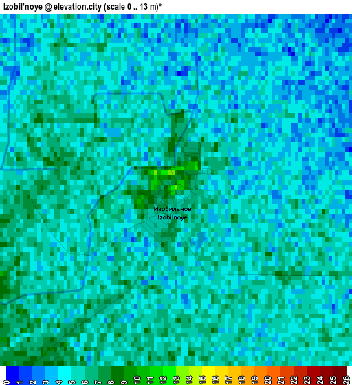 Izobil’noye elevation map