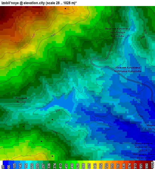 Izobil’noye elevation map