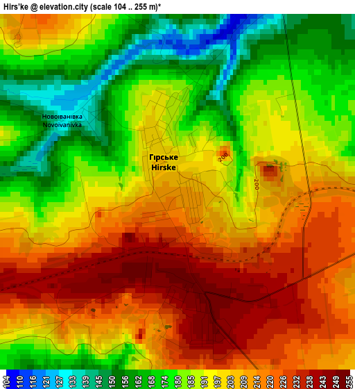 Hirs’ke elevation map