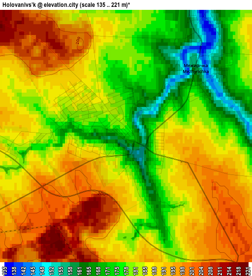 Holovanivs’k elevation map