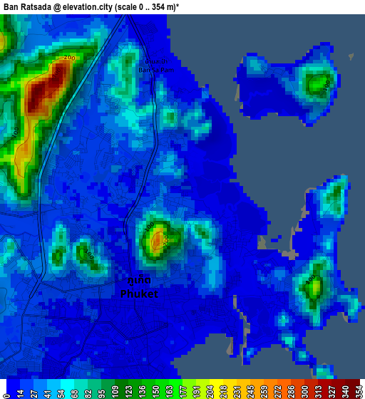 Ban Ratsada elevation map