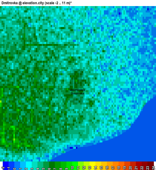 Dmitrovka elevation map