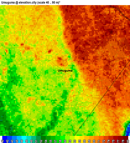 Umuguma elevation map