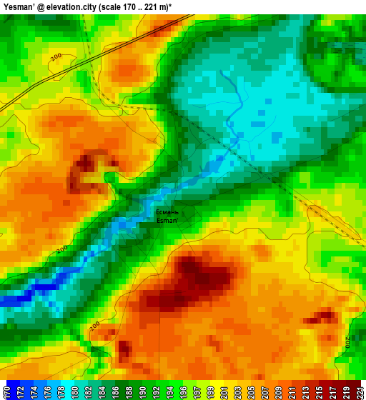 Yesman’ elevation map