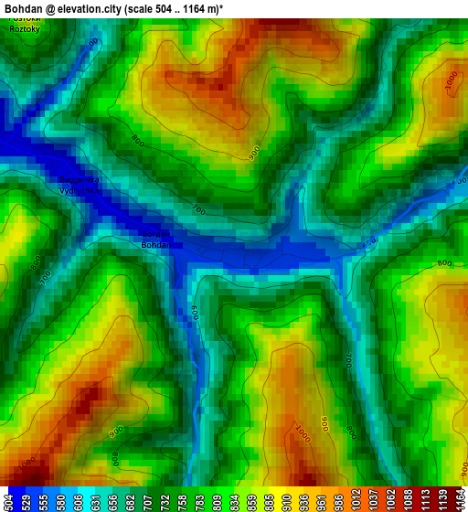 Bohdan elevation map