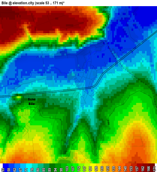 Bile elevation map