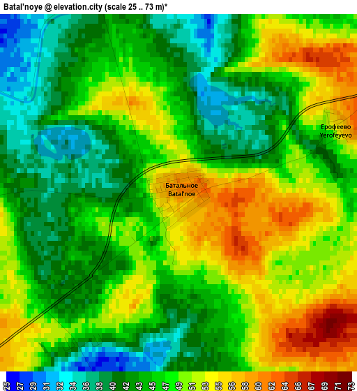 Batal’noye elevation map