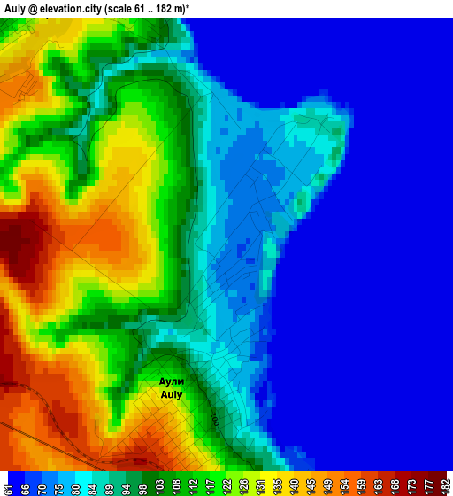 Auly elevation map