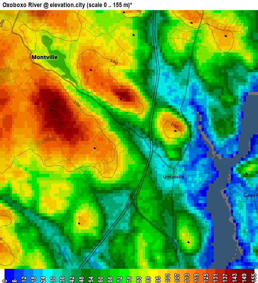 Oxoboxo River elevation map