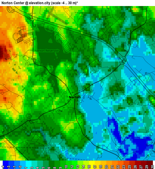 Norton Center elevation map