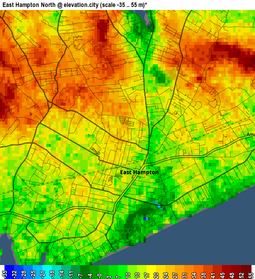 East Hampton North elevation map