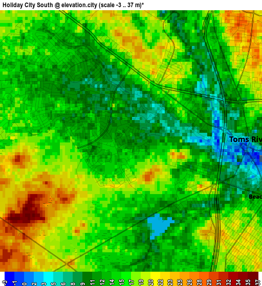 Holiday City South elevation map