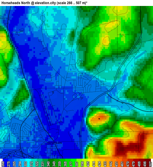 Horseheads North elevation map