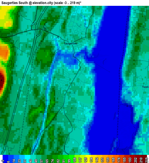 Saugerties South elevation map